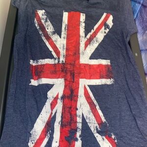 Me to We Blue and Red Graphic Tee